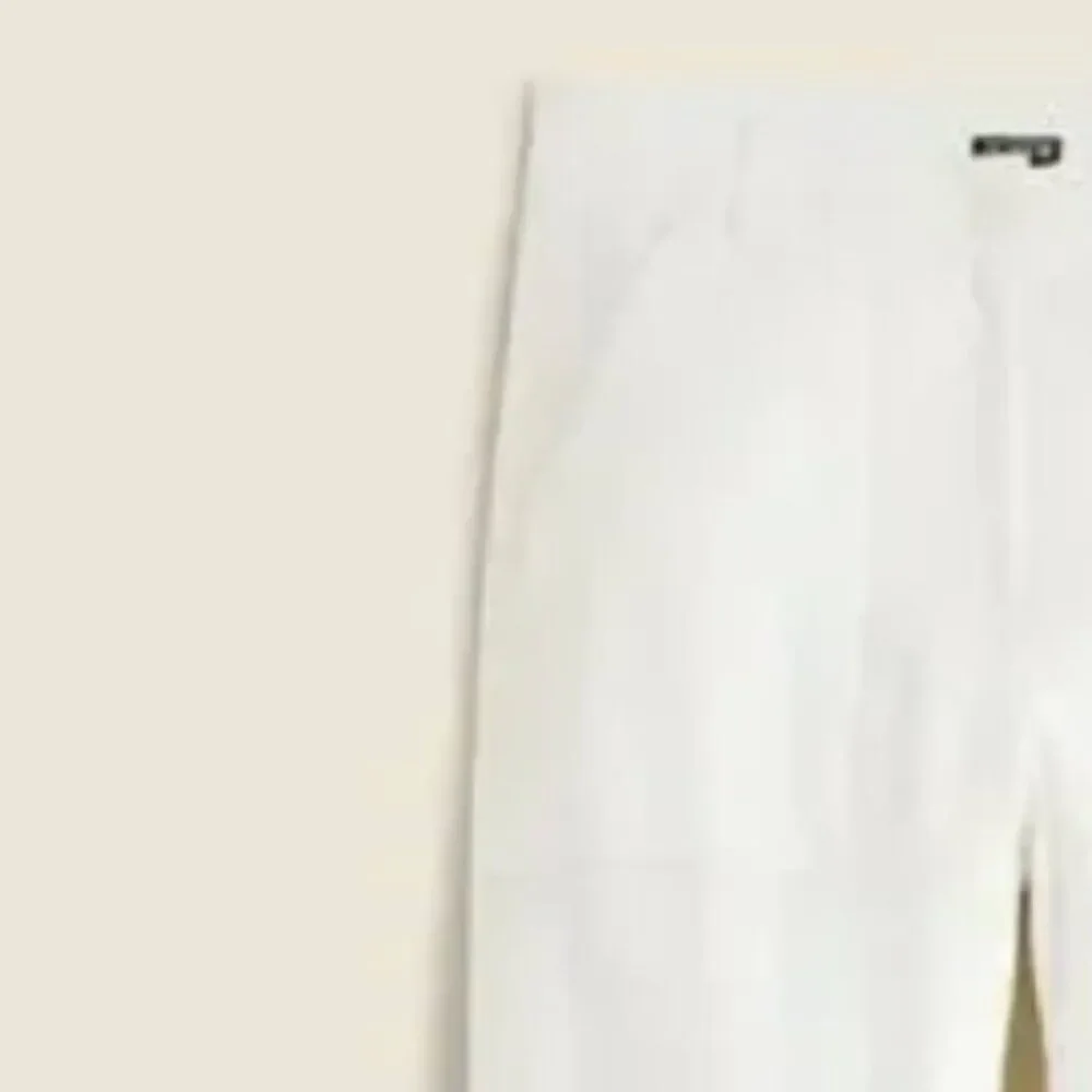 J. Crew bx764 Seaside cargo pant in linen-TENCEL™ lyocell blend White NWt 12P